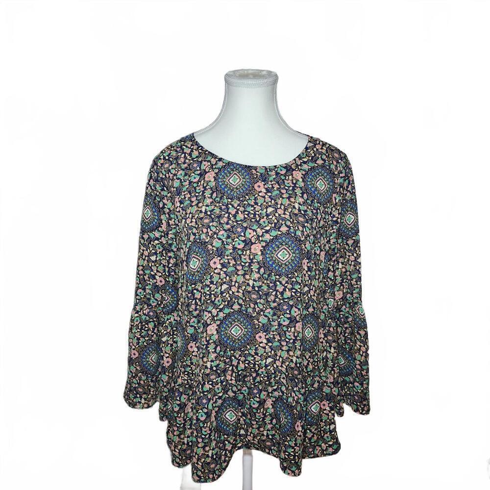 Jcrew Women's Size S blue multi Blouse